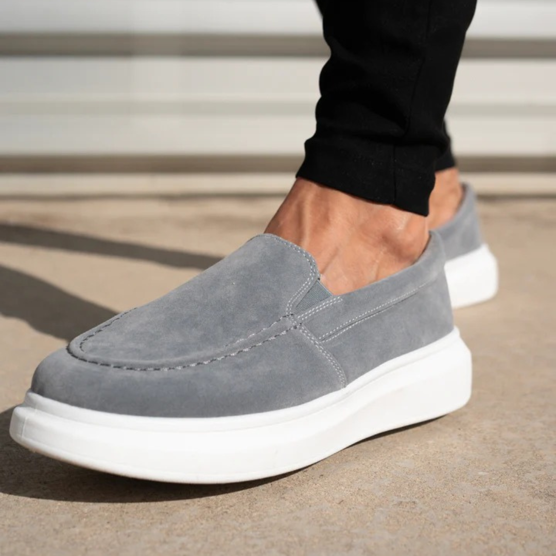 Mocasines elegantes de gamuza para hombre