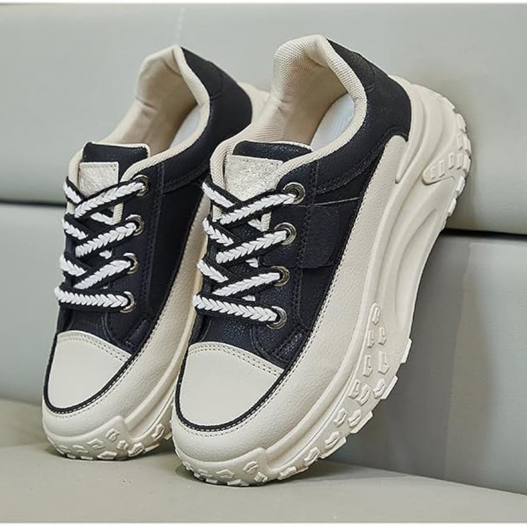 Zapatillas de Plataforma con Estampado bicolor y suela gruesa