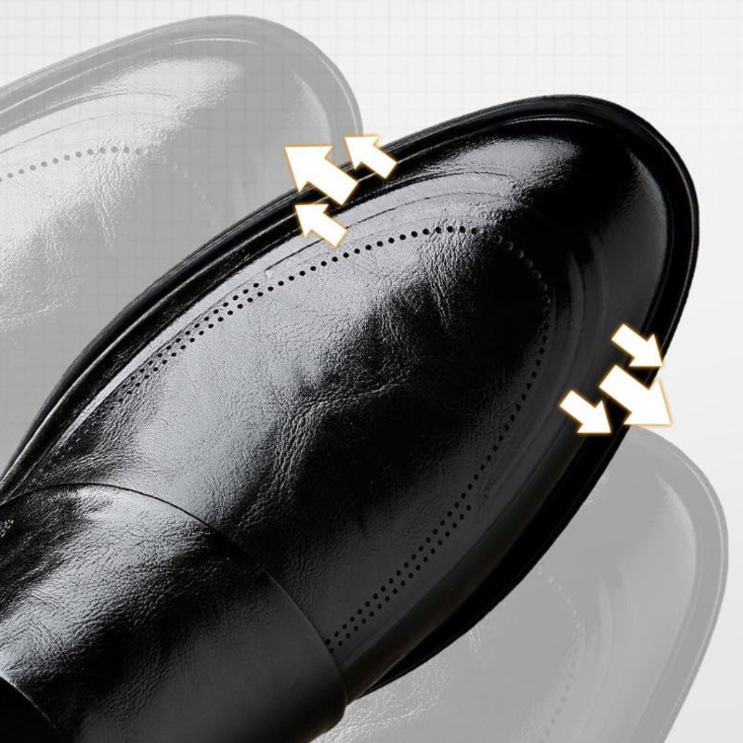 Zapatos de cuero de lujo hechos a mano para hombres.