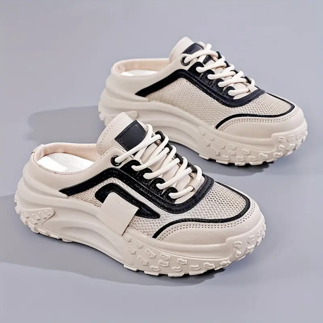 Zapatillas de mujer con cordones y suela ergonómica