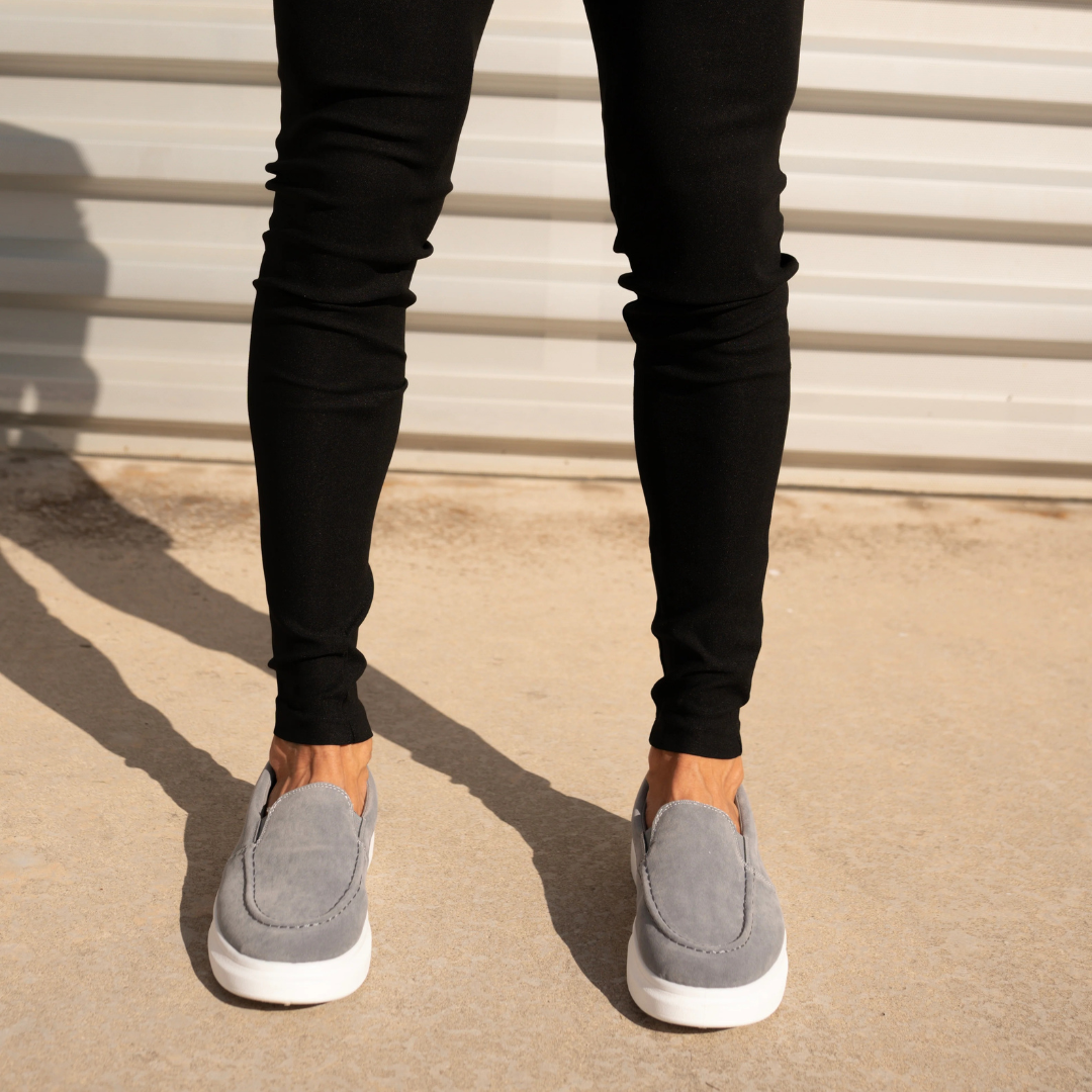 Mocasines elegantes de gamuza para hombre