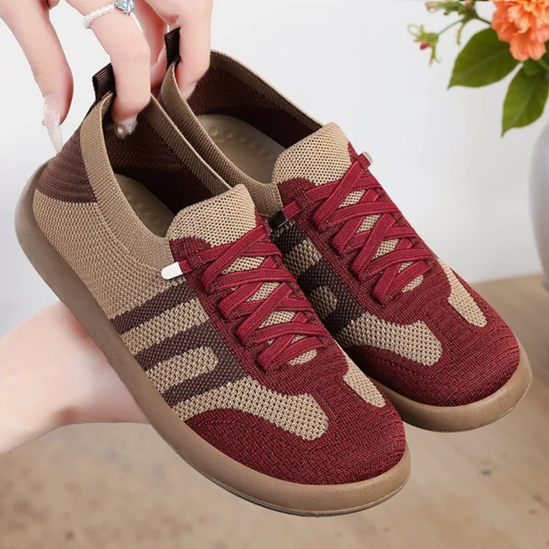 Zapatos slip-on transpirables con suela flexible y ergonomica para mujer