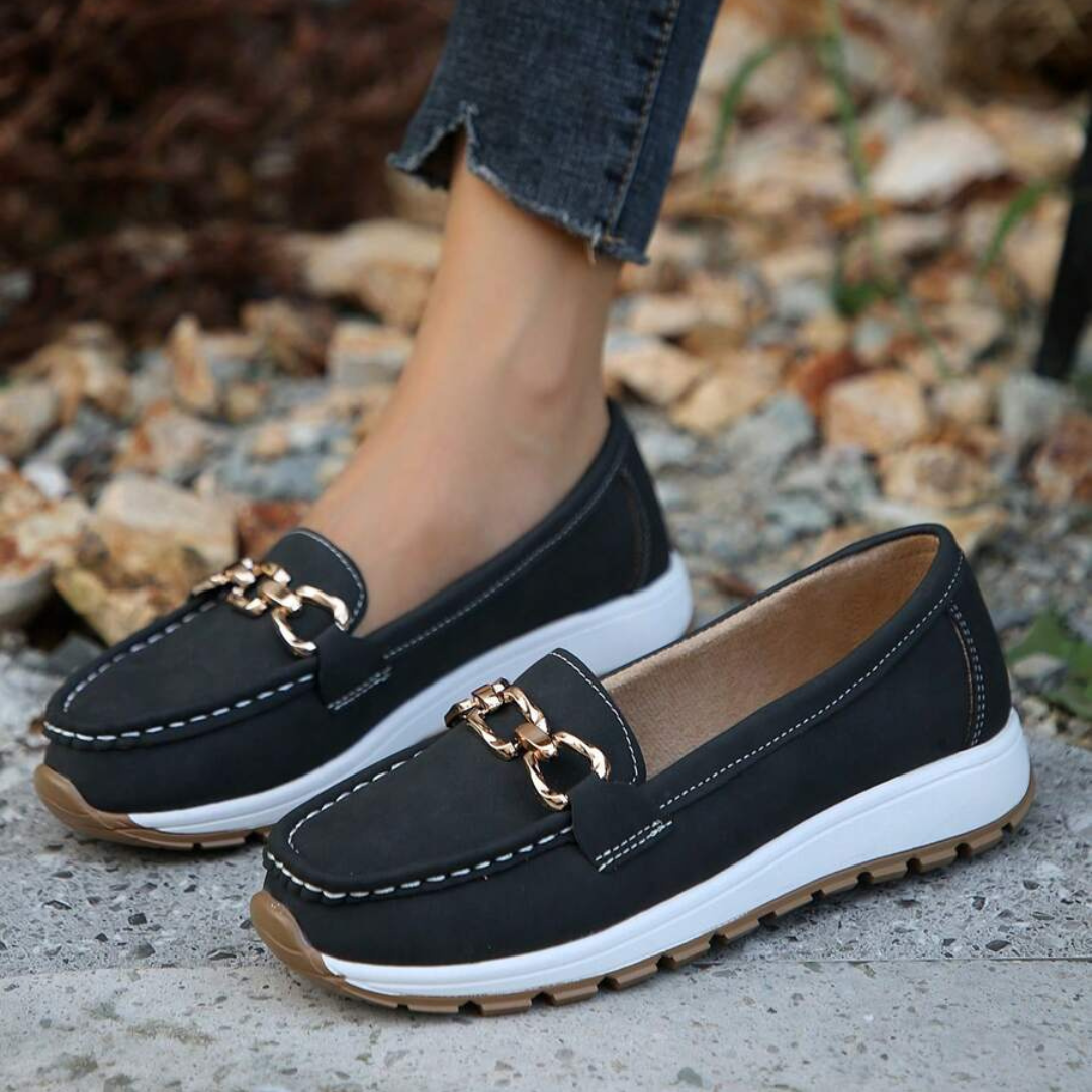 Mocasines de suela gruesa para mujer