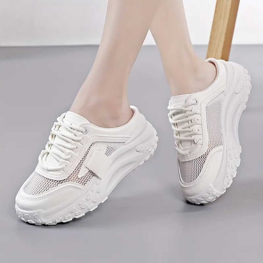 Zapatillas de mujer con cordones y suela ergonómica