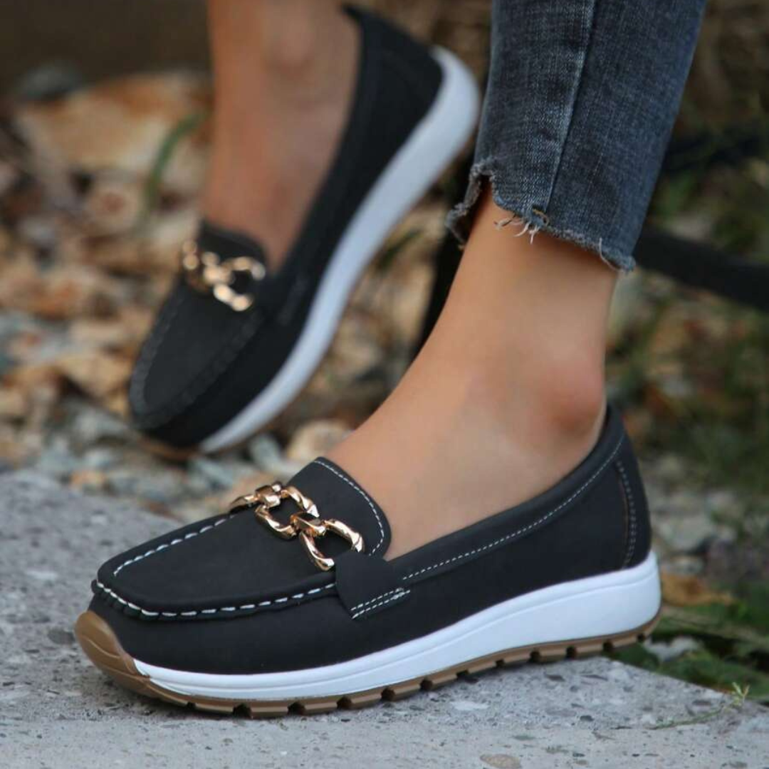Mocasines de suela gruesa para mujer