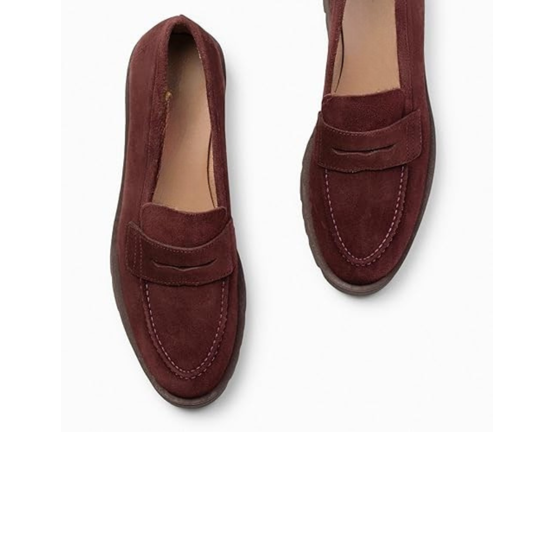 Zapatos mocasine con cuña para mujer