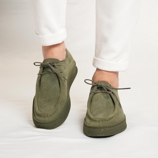 Zapatos Casuales Clásicos de ante hechos a Mano