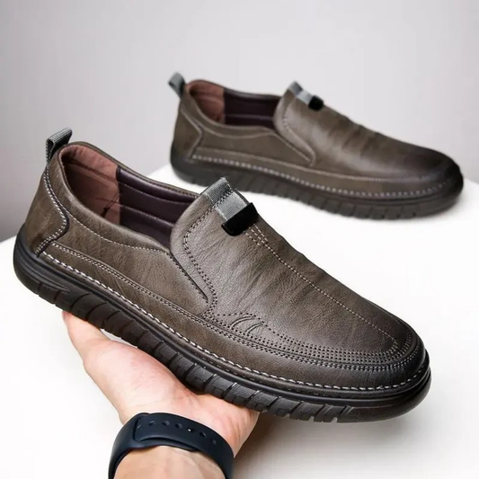 Mocasines de Piel Auténtica para Hombre con Diseño Clásico y Suela Antideslizante
