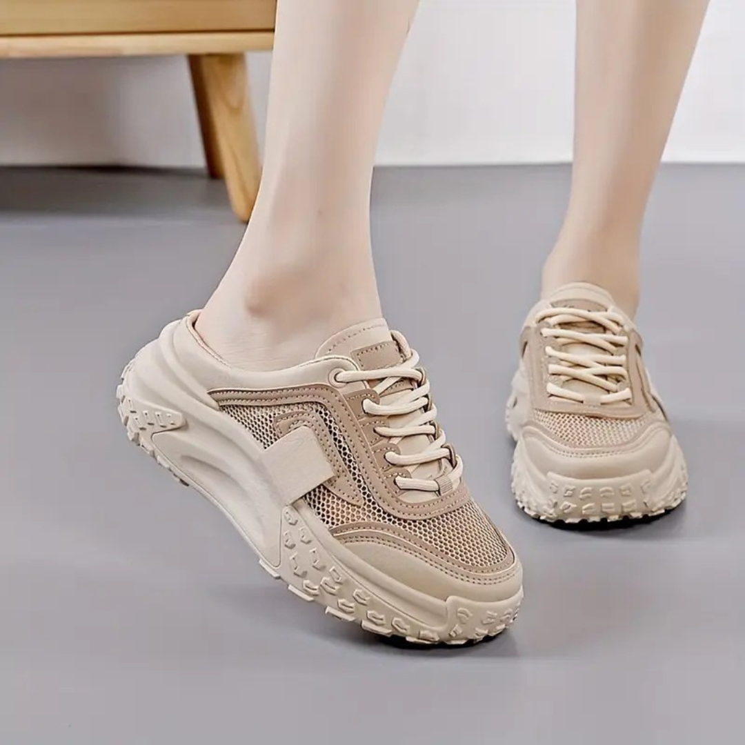 Zapatillas de mujer con cordones y suela ergonómica