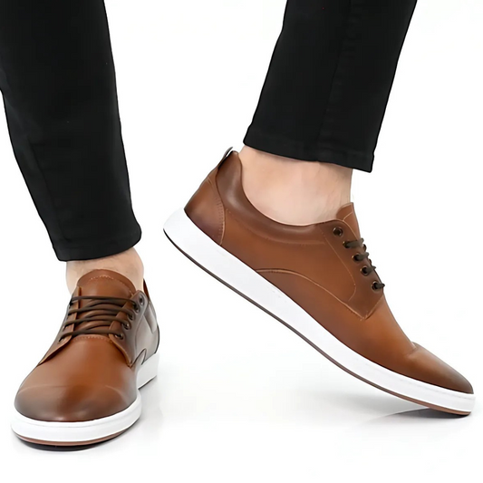 Zapato Ortopédico de Cuero con Suela Antideslizante para Hombre