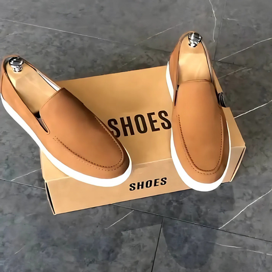 Zapatos casuales clásicos de ante hechos a mano para hombre