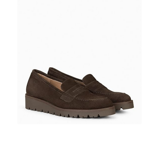 Zapatos mocasine con cuña para mujer
