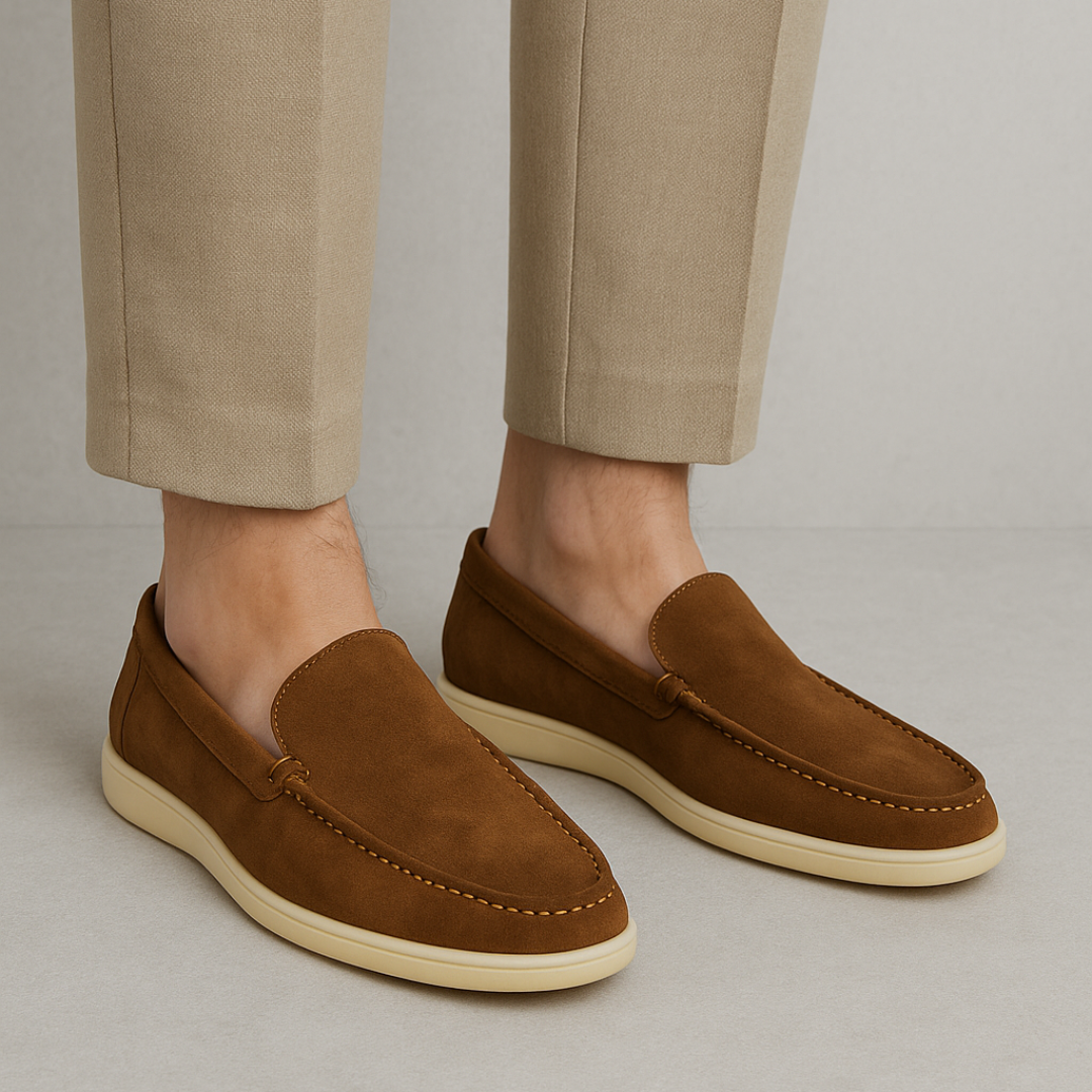 Mocasines ortopédicos con diseño clásico y suela antideslizante para hombre