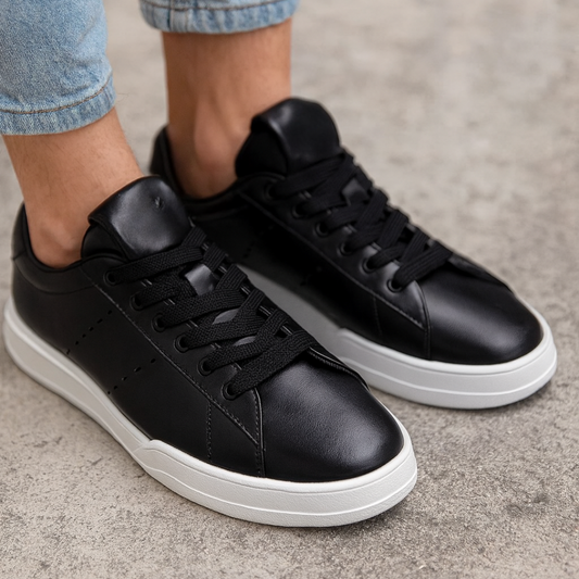 Zapatos urbanos de cuero y suela ortopédica para hombre