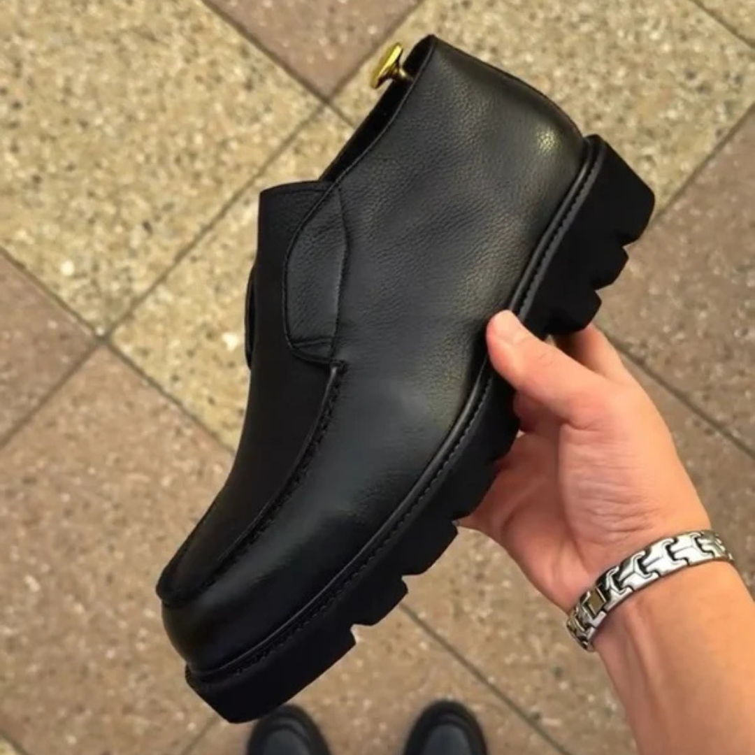 Zapatos Ortopédicos de Cuero para Hombre