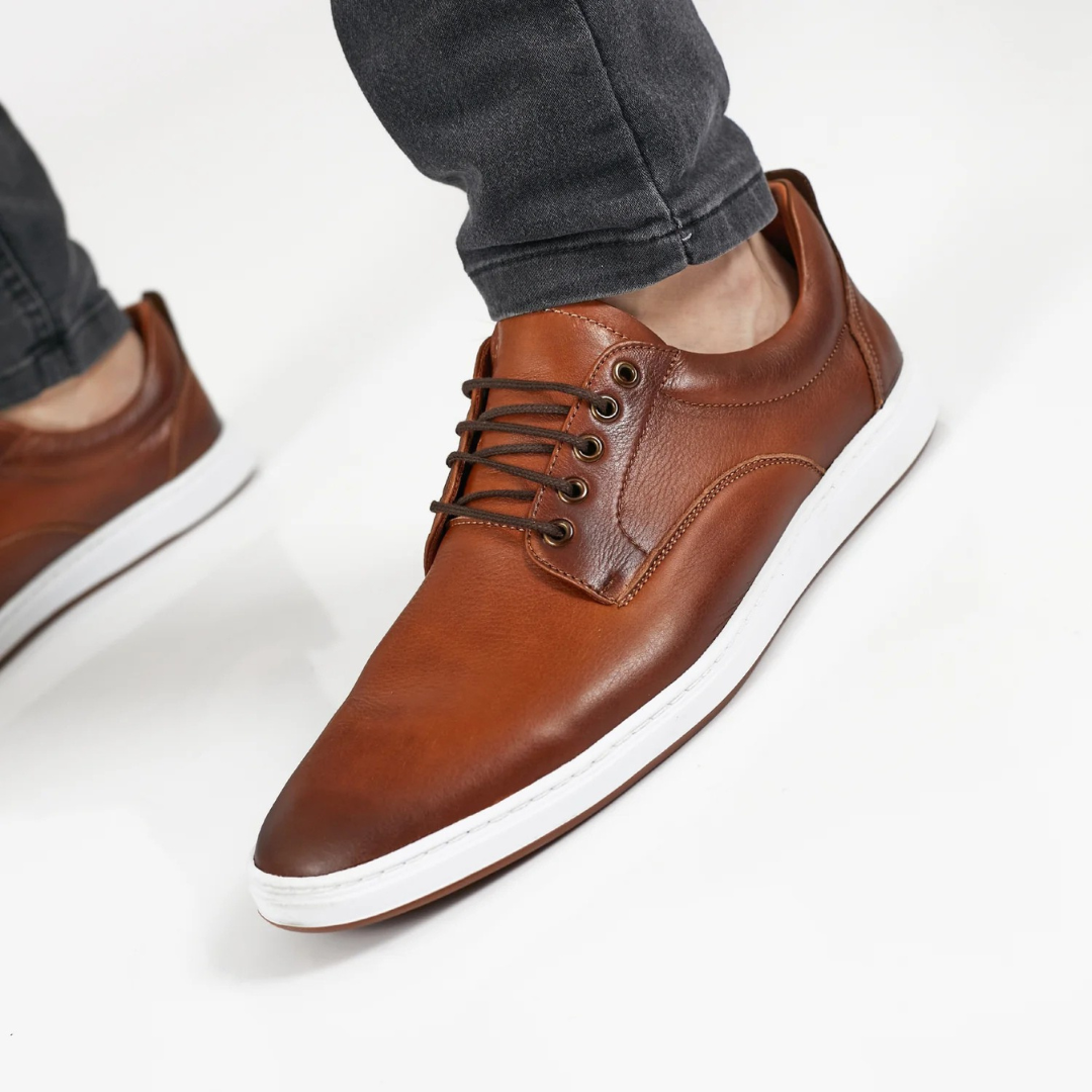 Zapato Ortopédico de Cuero con Suela Antideslizante para Hombre