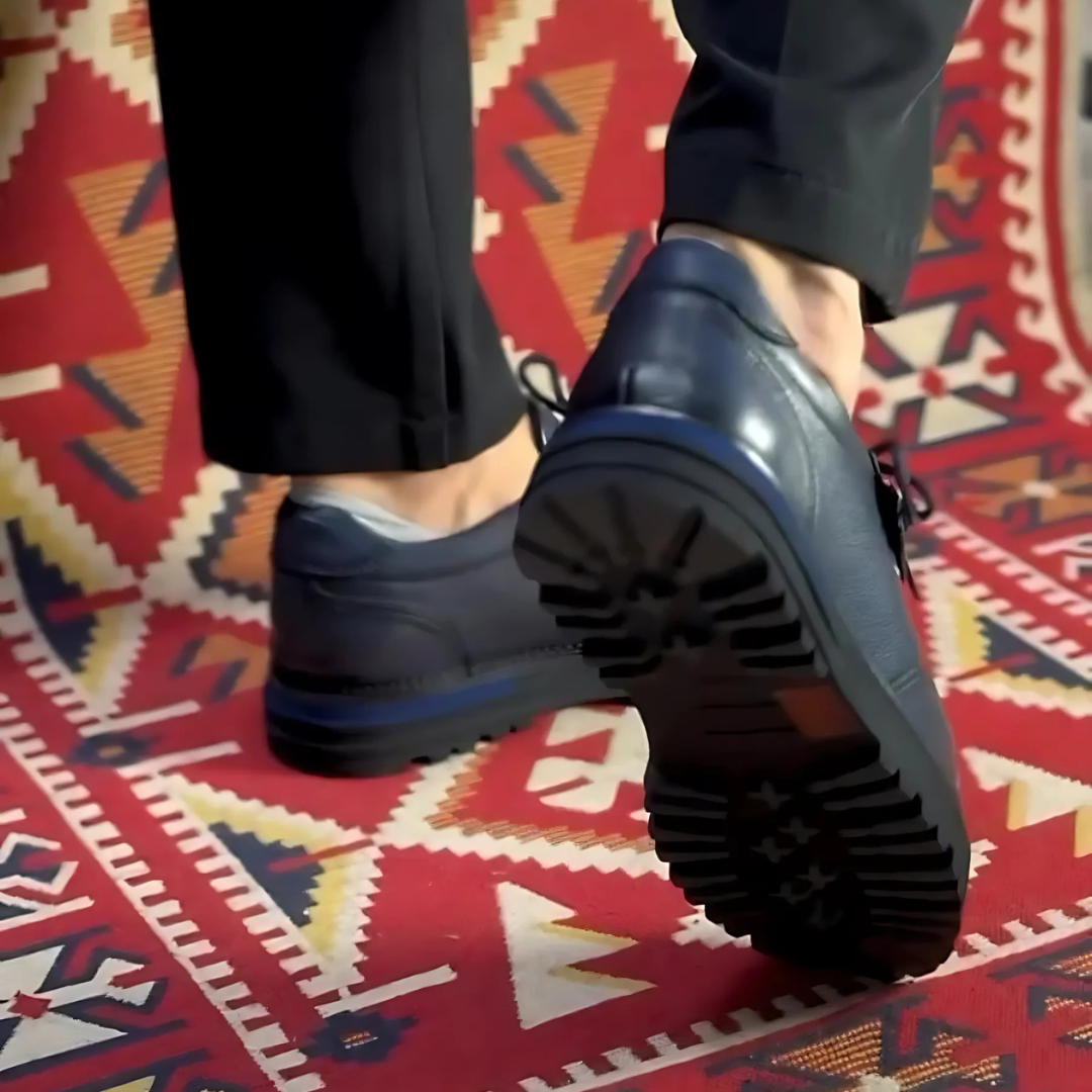 Zapatos ortopédicos de cuero para hombre