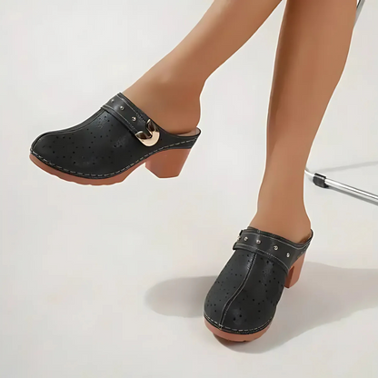 Sandalias de punta cerrada con tacón para mujer ®