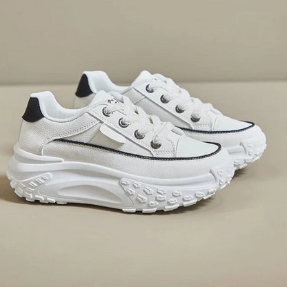 Zapatillas de Plataforma con Estampado bicolor y suela gruesa