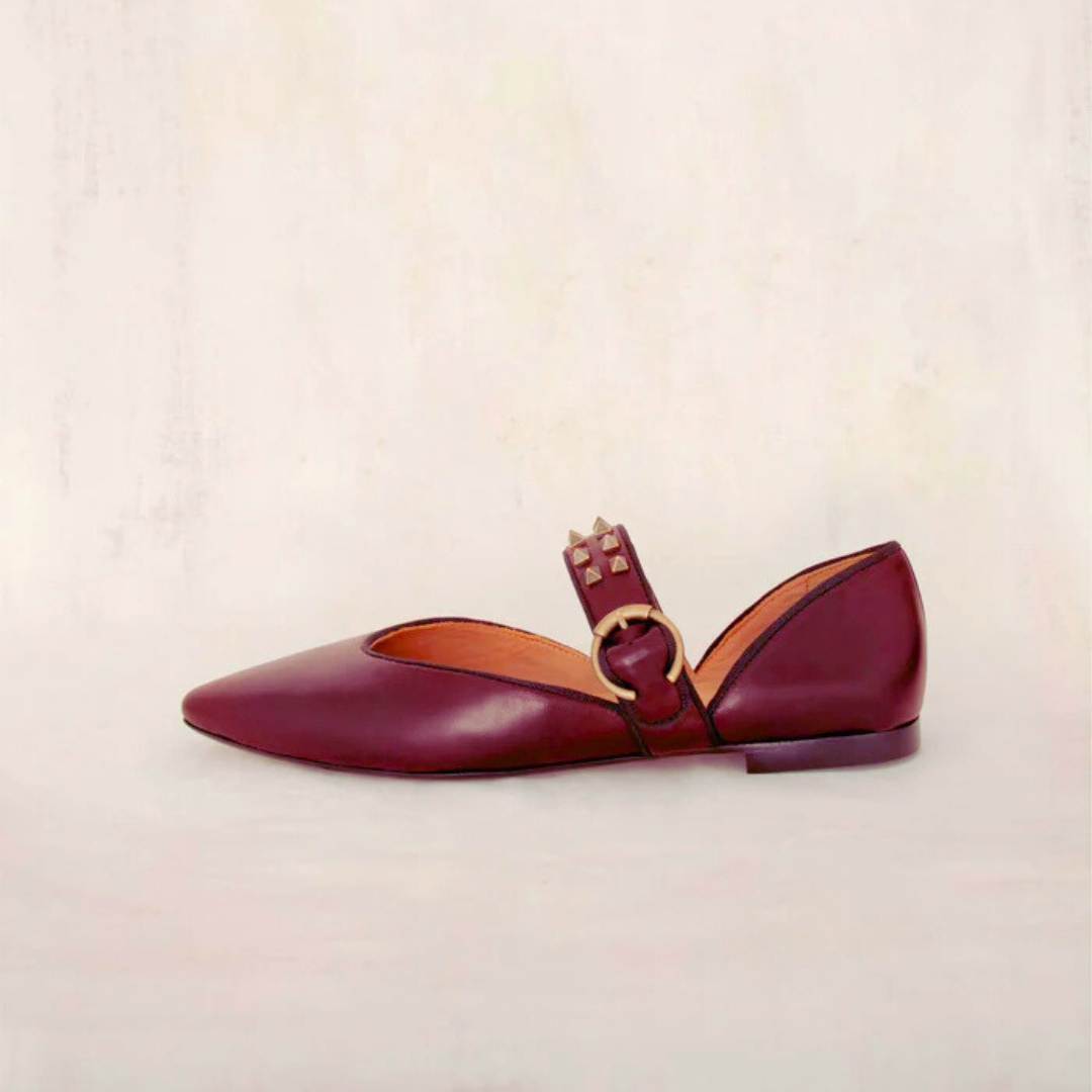 Zapatillas puntiagudas planas elegantes y cómodas para mujer