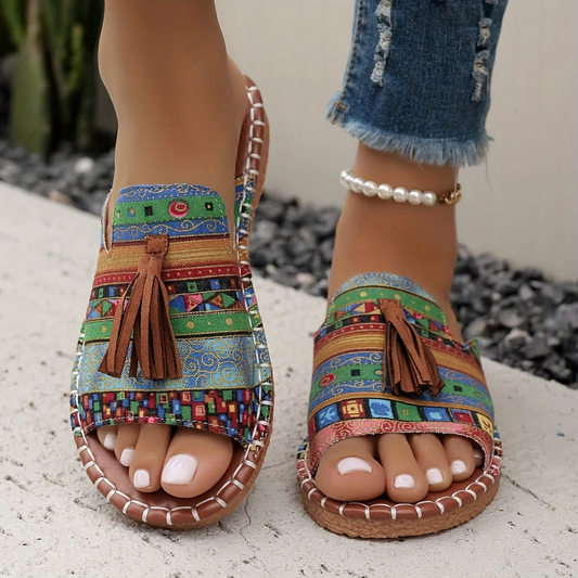 Sandalias Bajas con Suelas Ergonómicas para Mujer