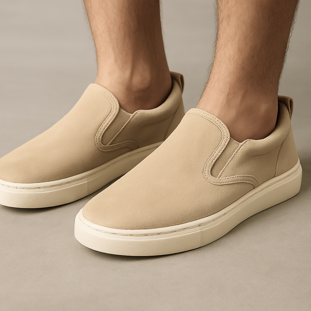 Mocasines ortopédicos de gamuza para hombre