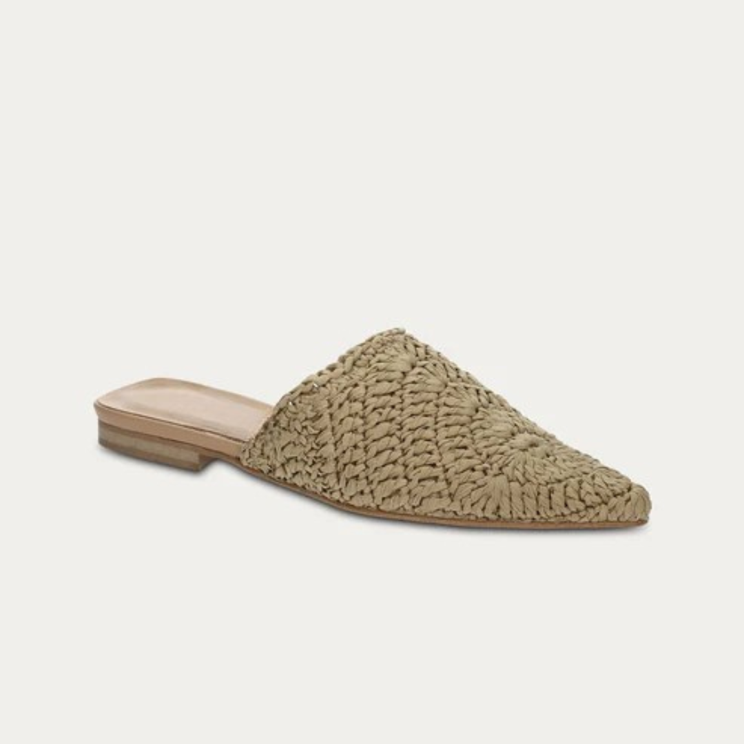 Sandalias planas de ganchillo estilo boho