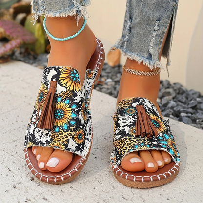 Sandalias Bajas con Suelas Ergonómicas para Mujer