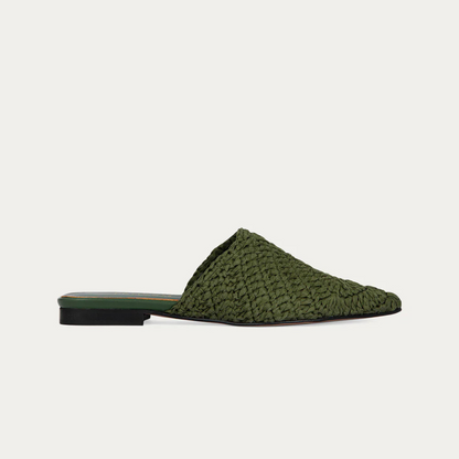 Sandalias planas de ganchillo estilo boho