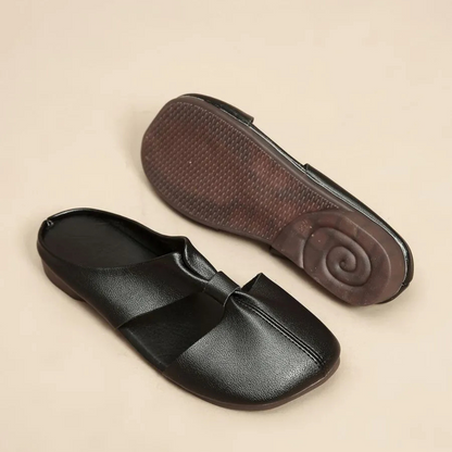 Sandalias de tacón bajo con suela ergonómica para mujer