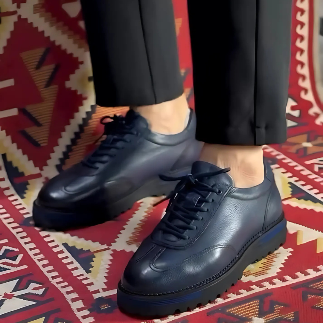 Zapatos ortopédicos de cuero para hombre