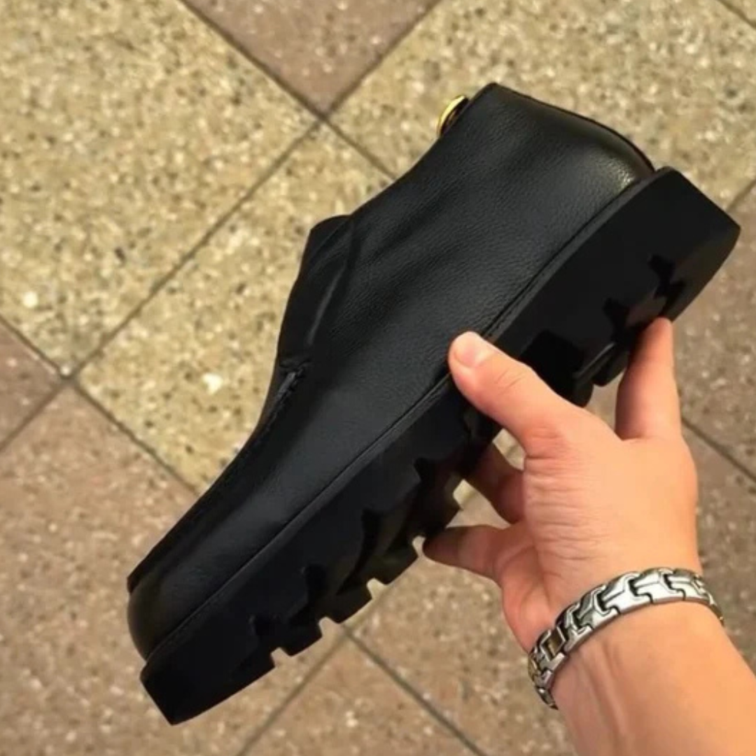 Zapatos Ortopédicos de Cuero para Hombre