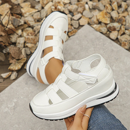 Sandalias Casuales con Plataforma y Diseño de Tiras Cruzadas para una Máxima Comodidad