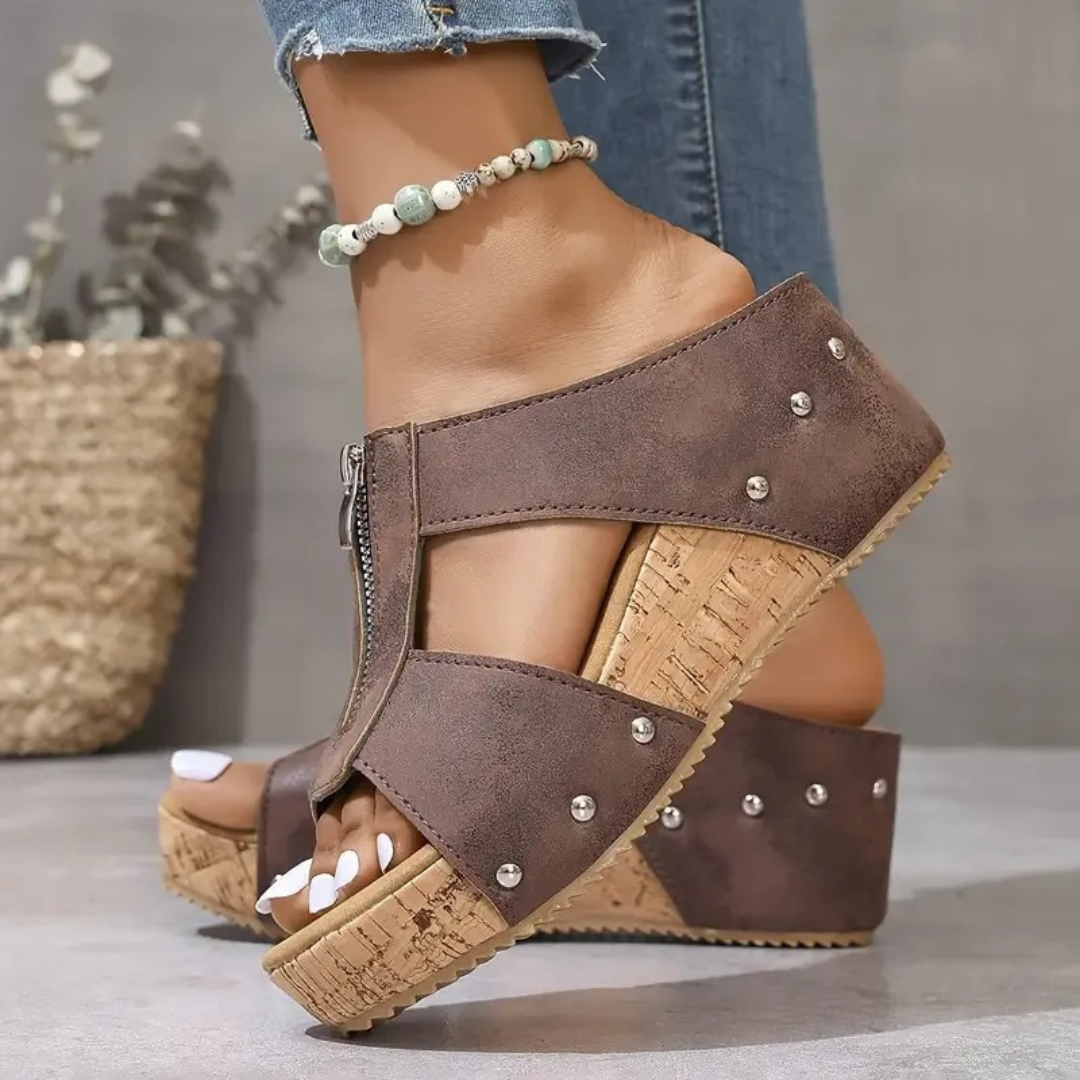 Sandalias de cuña antideslizantes para Mujer