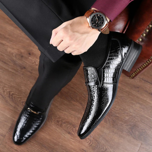 Cómodos y lujosos zapatos de cuero para hombre