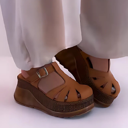 Sandalias de Plataforma con tiras ajustables para mujer