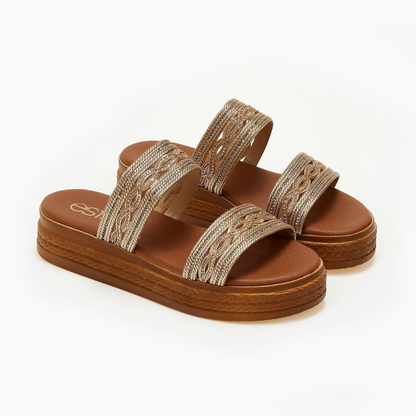 Sandalias planas con diseño elegante