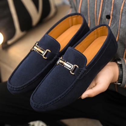 Mocasines Elegantes para Hombre con Hebilla Decorativa