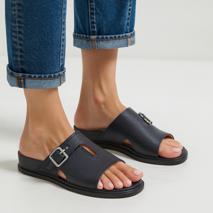 Sandalias de Cuero con Suelas Ortopédicas  para la Mujer