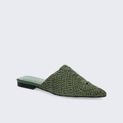 Sandalias planas de ganchillo estilo boho