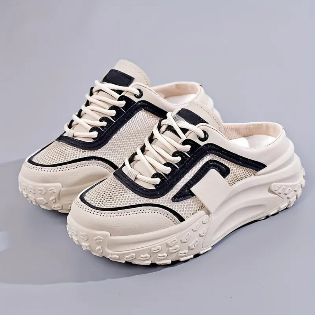 Zapatillas de mujer con cordones y suela ergonómica