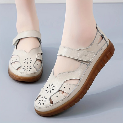 Sandalias Ligeras y Transpirables en Cuero para Mujer