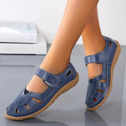Sandalias Ligeras y Transpirables en Cuero para Mujer