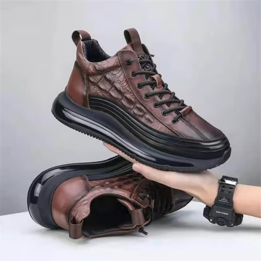 Zapatos Casuales de Cuero con Amortiguación de Aire para Hombre