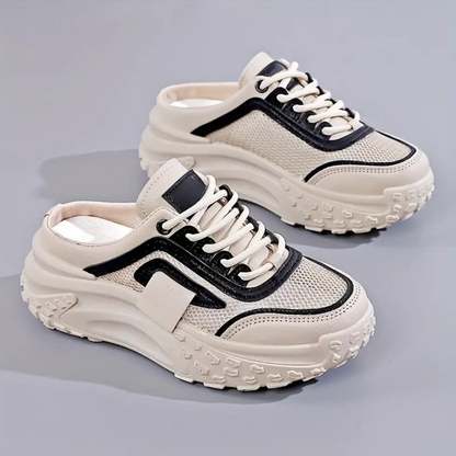 Zapatillas de mujer con cordones y suela ergonómica