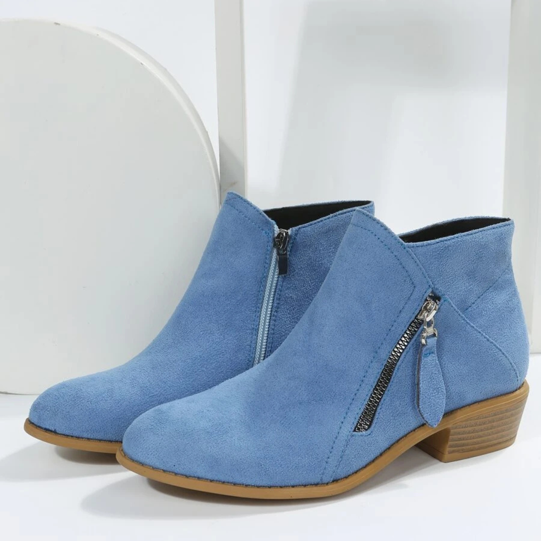 Botas de caña media para mujer con cremallera lateral®