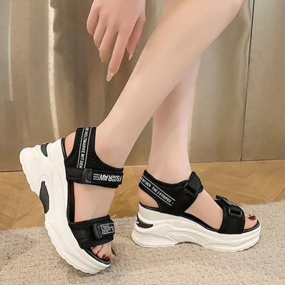 Sandalias ortopedicas de cuña para mujer