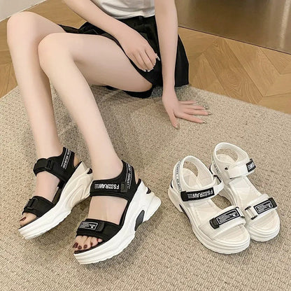 Sandalias ortopedicas de cuña para mujer